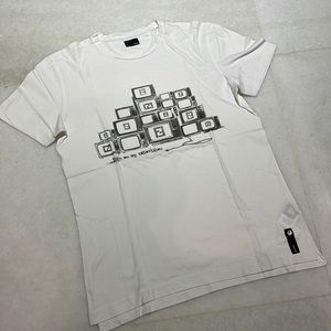 Fendi Men’s Logo Tshirt Size:50/Small White